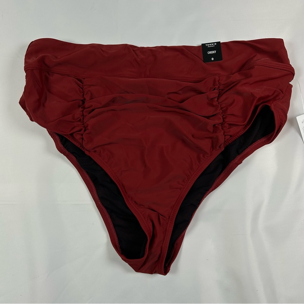 torrid Deep Red High Waisted Bikini Bottoms
